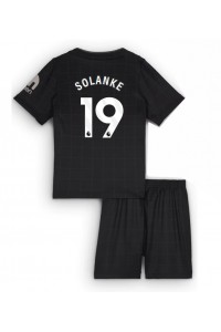 Tottenham Hotspur Dominic Solanke #19 Jalkapallovaatteet Lasten Vieraspeliasu 2025-26 Lyhythihainen (+ Lyhyet housut)